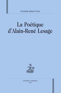La poétique d'alain-rené lesage
