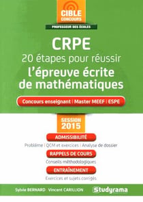 CRPE admissibilité - 20 étapes pour réussir l'épreuve de mathématiques