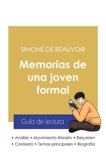 Guia de lectura memorias de una joven formal de Simone de Beauvoir