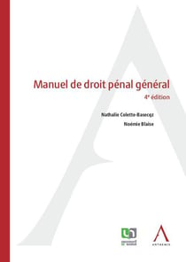 Manuel de droit pénal géneral (4e édition)