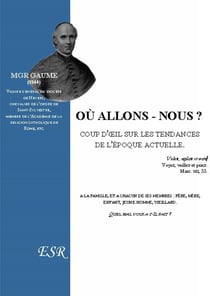 Où allons-nous ? coup d'oeil sur les tendances de l'époque actuelle