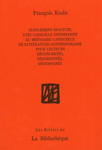 Supplement inactuel avec codicille intempestif au...