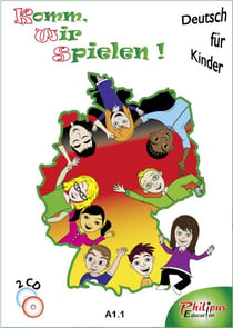 Komm, wir spielen ! : méthode d'allemand - A1.1 - CE2, CM1, CM2 - double CD audio