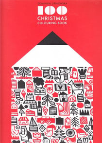 100 christmas colouring book