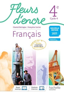Fleurs d'encre : français - 4e - livre élève