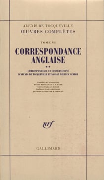 Correspondance anglaise d'alexis de tocqueville et nassau william