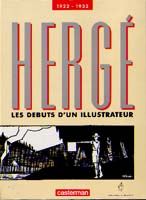 Herge debuts d'un illustrateur