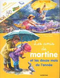 Amis de martine et les douze mois de l'annee(avec gommette (avec gommettes) (les