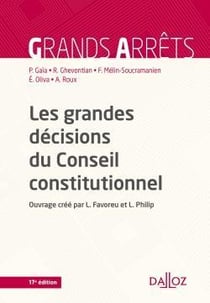 LES GRANDES DECISIONS DU CONSEIL CONSTITUTIONNEL