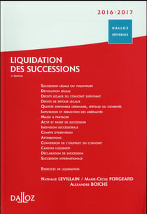 LIQUIDATION DES SUCCESSIONS 2016/2017