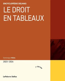 Le droit en tableaux 2023/2024 7ed