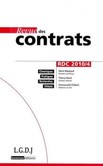 Revue des contrats