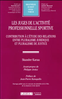 Les juges de l'activité sportive professionnelle
