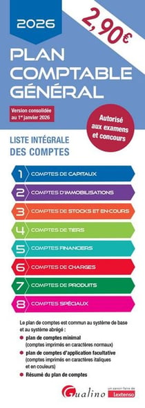 Plan comptable général - 2026