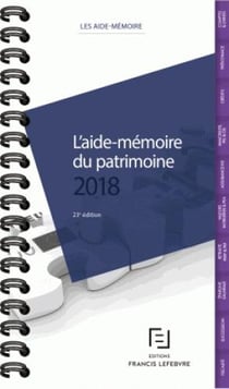 Aide mémoire du patrimoine (édition 2018)