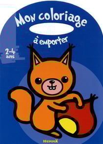 MON COLORIAGE A EMPORTER (2-4 ANS) (ECUREUIL)