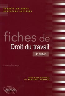 Fiches de droit du travail (4e édition)