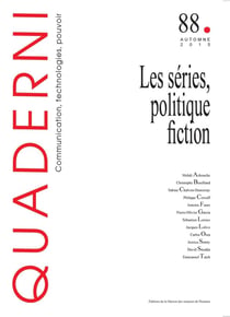 QUADERNI n.88 : Les séries, politique fiction