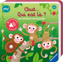Mon premier livre sonore cherche et trouve : Chut...Qui est là ? Les animaux de la jungle