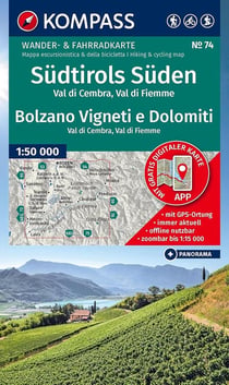 74 Südtirols Süden : Val di cembra val di fiemme - bolzano vigneti