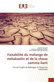 Faisabilité du melange de métakaolin et de la chaux comme liant : Cas de l'argile de Balengou à l'Ouest du Cameroun