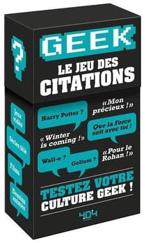 Geek - le jeu des citations