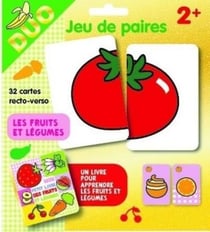 Les fruits et légumes - pochette duo - jeu de paires