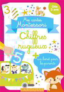 Mes cartes Montessori : Chiffres rugueux