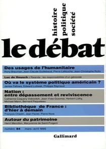 Revue le débat t.84 - mars-avril 1995