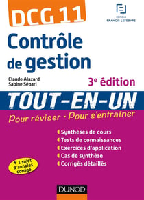Dcg 11 - contrôle de gestion - tout de l'entraînement (3e édition)