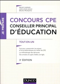 Je prépare - concours cpe, conseiller principal d'éducation - tout-en-un (3e édition)