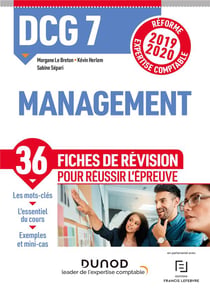 DCG 7 - management - 36 fiches de révision pour réussir l'épreuve (édition 2019/2020)