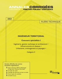Ingénieur territorial - concours spécialités I (édition 2021)