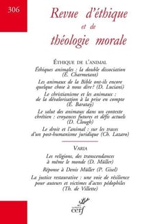 La Revue Ethique et Théologie Morale - numéro 306