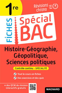 Fiches spécial bac : histoire-géo, géopolitique, sciences po - 1re bac 2022 - tout le programme en 51 fiches, mémos, schémas-bilans, execices et QCM