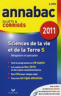 Annabac sujets & corrigés Tome 14 : sciences et vie de la terre - terminale S