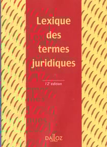 Termes juridiques 12e ed lexique