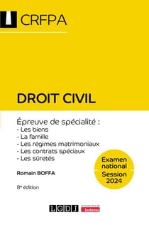 Droit civil : Examen national session 2024 (8e édition)