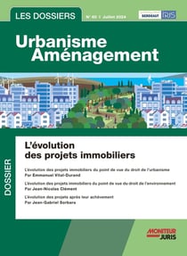 Les dossiers urbanisme aménagement n.60 : L'évolution des projets immobiliers