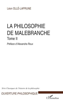 La philosophie de Malebranche Tome 2