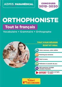 Orthophoniste - tout le français (concours 2019-2020)