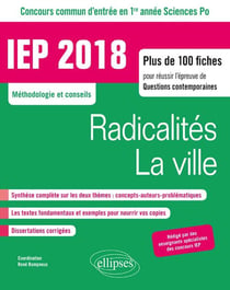 Radicalité, la ville - concours commun d'entrée en 1re année Sciences Po - méthodologie et conseils - IEP 2018