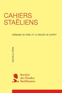 Cahiers staëliens n.36 : 1984 - Jacques et Suzanne Necker réinterprétés