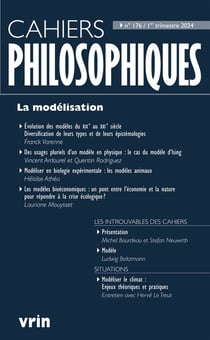 Cahiers philosophiques n.176 : La modélisation (édition 2024)