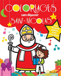Coloriages sans depasser - saint nicolas