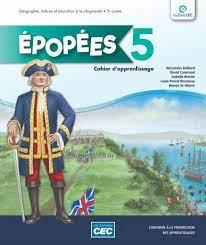 Epopees 5eme annee cahier d'apprentissage