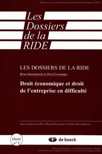 Droit economique et droit de l'entreprise en difficulté