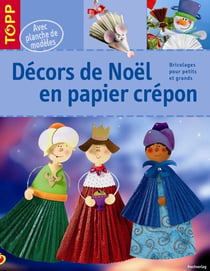 Décors de noël en papier crépon