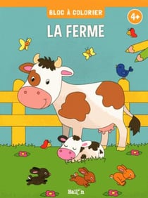 Bloc à colorier - les animaux de la ferme