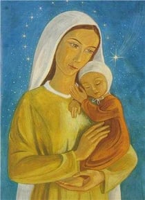 Cartes de voeux noel de tendresse - lot de 6 cartes avec enveloppes